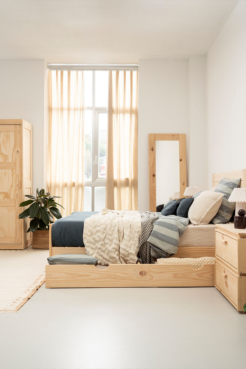 Imagen de ambiente 2 para:Caj&oacute;n de madera sostenible para cama